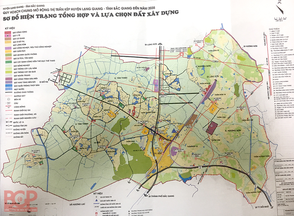 Phê duyệt Đồ án quy hoạch chung xây dựng thị trấn Kép mở rộng và vùng phụ  cận, huyện Lạng Giang đến năm 2035 - Chi tiết tin tức - UBND Tỉnh Bắc Giang
