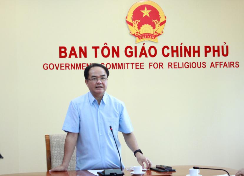 Gặp mặt Tổ công tác của Ban Tôn giáo Chính phủ tăng cường thực hiện nhiệm vụ tại các tỉnh phía Nam