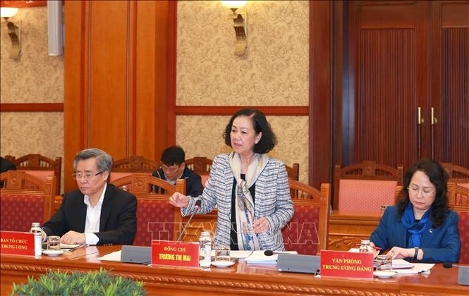 Thường trực Ban Bí thư Trương Thị Mai chủ trì giao ban công tác quý IV/2023