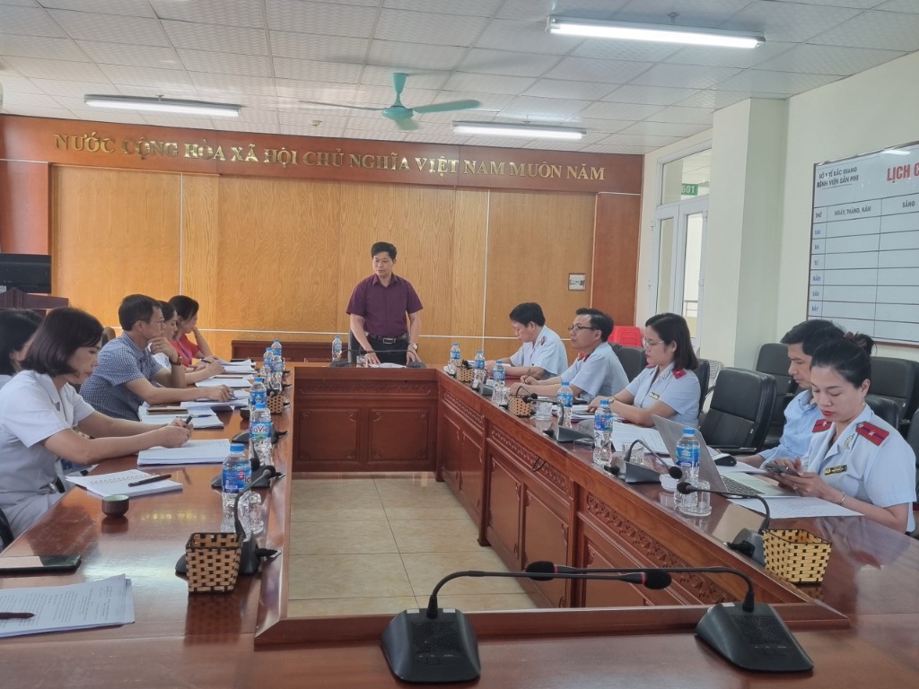 Công bố Quyết định thanh tra việc thực hiện quy định của pháp luật về tổ chức bộ máy, biên chế và sử dụng viên chức, người lao động tại Bệnh viện Sản Nhi Bắc Giang