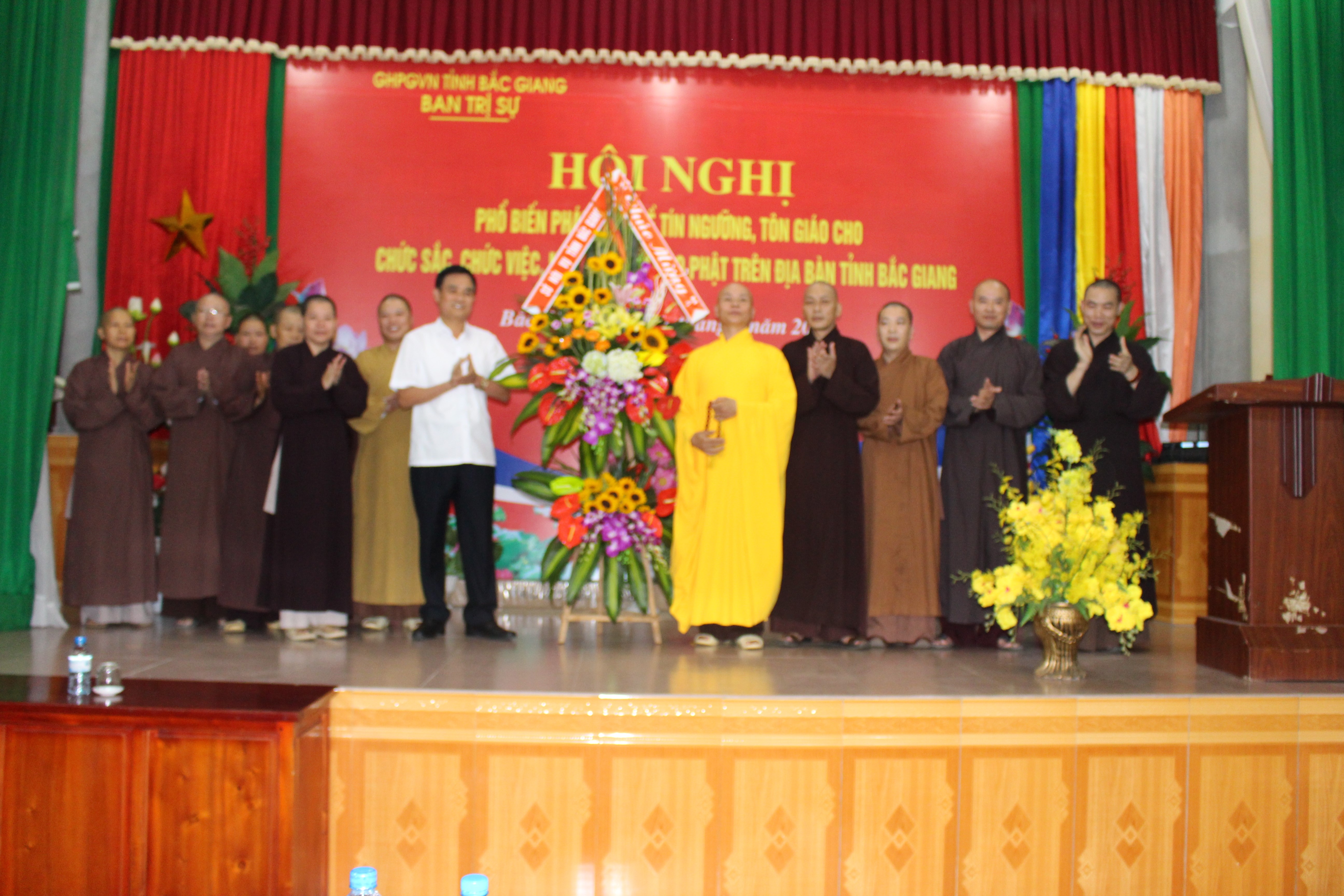 Giáo Hội Phật giáo Việt Nam tỉnh Bắc Giang tổ chức Hội nghị tuyên truyền, phổ biến Luật tín ngưỡng, tôn giáo năm 2017.